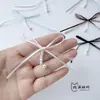 Elegantes accesorios de tela con cuentas de doble hebra y lazo anudado a mano para bolsos, zapatos, sombreros y accesorios de ropa DIY