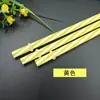 Despeje 27 cm Paja Alargada con Rosca de Anillo Desechable de Plástico Duro Recta Tubería de PP Grado Alimenticio Paja de Doble Color con Hebilla