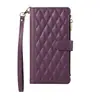 Adecuado para Apple 17Promax Funda Pequeña Cruzada Estilo Chanel con Cremallera para Tarjetas Air/16E/15 Funda de Piel para Teléfono con Ranura para Tarjetas