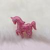 Nueva decoración para tarta de cumpleaños de niña unicornio, poni dorado y rosa colorido, lindos accesorios de joyería decorativos
