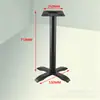 En Stock Placa de Acero Acero Inoxidable Hierro Fundido Patas de Mesa de Comedor Soporte Redondo Negro para Placa Soporte de Mesa Patas de Mesa de Comedor Patas de Hierro Forjado Estilo Occidental