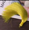16cm de Alto Gama Flecos de Borla Puramente Hechos a Mano Accesorios para Joyería DIY Nudo Chino Cinta de Seda Artificial Círculo Borla Venta al Por Mayor