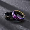 Fuentes de Joyería Europeas y Americanas Transfronterizas Anillo de Acero Inoxidable para Hombres con Letras Vikingas Anillo con Letras Runas Luen