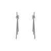 Aretes Largos con Borlas para Mujer, Lujo Ligero y Sensación de Alta Gama, Aretes de Aguja de Plata, Nuevo Estilo Popular, Joyería para Orejas de Temperamento Único