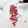Flores de buganvilia artificiales para telón de fondo de sala de transmisión en vivo de bodas, colgante de pared, guirnalda de flores para techo, decoración de interiores de sala de estar, flores de seda de alta gama