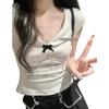 Camiseta de Manga Corta Coco Kitty para Mujer, Nuevo Estilo Verano 2026, Diseño Único y Súper Elegante, Pura y Atractiva