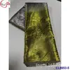 Bordado com fio de ouro e prata Tecido jacquard de brocado antigo Tecido de Renda de Brocado Africano