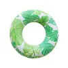 Nuevo flotador de natación de hoja verde con forma de caparazón de tortuga, flotador inflable de hoja para adultos, flotador de piscina flotante de hoja impresa, boya salvavidas para las axilas