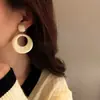 Pendientes retro geométricos de acrílico moda Corea del Sur combinan con todo estilo literario personalidad estilo ins pendientes de clip para orejas sin perforar