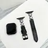 Adecuado para Correa de Reloj Apple S12S98765Se, Pulsera de Estilo Pequeño y Fragante de Nácar Colorido para Mujer, Correa de Reloj de Cuero