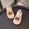 Tênis de Lona Infantil 2024 Primavera e Outono Novos Sapatos Infantis para Meninos e Meninas Bebê Jardim de Infância Sapatos para Interior