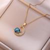 Collar para Mujer, Nuevo Colgante de Amor Transfronterizo de Moda, Diseño Nicho, Collar de Cadena para Clavícula Simple y Versátil