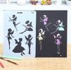 24 Plantillas Educativas para Pintar Fácilmente, Tableros de Dibujo Huecos para Informes Manuscritos, Plantillas de Álbum DIY para Planificadores Creativos