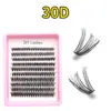 Cílios postiços transfronteiriços 30D 40D cílios segmentados, populares na Amazon na Europa e América, comércio exterior 100D, atacado da fábrica de Pingdu