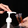 Botella de Presión de Azúcar Prensado a Mano de Vidrio Botella de Presión de Fructosa Tienda de Té con Leche Especial Botella Pequeña de Plástico para Presionar Azúcar Jarabe Botella de Exprimidor Cuantitativa