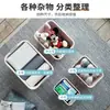 Caixa de Armazenamento para Lanches, Tamanho Pequeno, para Roupas, Brinquedos Domésticos, Caixa Organizadora de Plástico, Caixa de Armazenamento para Livros de Dormitório Estudantil e Sala de Aula