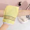 Toalla de baño desechable de arena gruesa, toalla especial para frotar la espalda para baños públicos y spas, toalla exfoliante para pediluvios, toalla fina para frotar para técnicos de baño