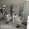 Espejo de barbero espejo de peluquería cuidado de la belleza espejo de tienda de peluquería mesa espejo de barbería dedicado a salón de peluquería moda en línea led
