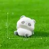 Pelúcia de Panda Fofo com Decorações DIY de Bambu Acessórios para Pendurar Carro Mesa Paisagem em Miniatura Pequenos Enfeites