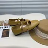 Zapatos de Ballet Verano 2026 con Punta Cuadrada y Doble Hebilla, Elegantes Zapatos Mary Jane, Estilo Retro Francés con Suela Suave, Estilo Plano, Modelo Nuevo