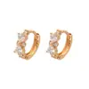 Pendientes Rusos Estilo Retro de Moda Xuping Pendientes de Aro Corazón Sencillo Lazo Aleación de Cobre Chapado Color 18k Accesorios para Orejas
