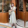 Nuevo Vestido Elegante Francés de Verano 2026 Ceñidor de Cintura Adelgazante para Mujer Sensación de Alta Gama Falda de Longitud Media Petite