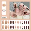 Explosões Vermelhas da Internet Puro Desejo Estilo Simples Usar Armadura Diariamente Manicure Branca Peças Europeias e Americanas Francesa Longa Armadura Removível