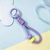 Llavero de Cuerda Trenzada de Colores Lanyard Funda de Teléfono con Cuentas de Color Caramelo Colgante Universal Lanyard para Cámara de Fotos Lanyard para Teléfono