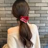 Presilha de Pelúcia Estilo Chanel com Laço para Cabelo Feminino Grampo de Tubarão para Parte de Trás da Cabeça Acessório de Cabeça de Alto Padrão Outono e Inverno Novo