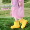 Impermeable Infantil para Estudiantes de Primaria, Estilo Largo Engrosado de Eva, Se Puede Usar sobre una Mochila, Adecuado para la Escuela y Viajes, Poncho de Lluvia de una Pieza a Prueba de Tormentas de Cuerpo Completo