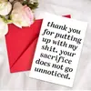 Selección de Colección de Tarjetas de Agradecimiento: Set de Tarjeta de Felicitación con Sobre, Mensaje Escribible, Palabras de Bendición, Tarjeta de Texto Plegable