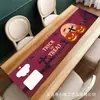Mantel Transfronterizo de Halloween Estilo Nórdico Americano con Acabado de Alta Gama, Banderín Decorativo para Mesa de Comedor con Temática de Fantasmas, Banderas Personalizadas