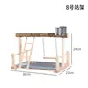Soporte Interactivo de Escritorio para Loros Plataforma Multifuncional de Entretenimiento para Cacatúas y Periquitos para Jugar y Trepar