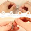 Juego de hebillas magnéticas para joyería, muy popular en Amazon, con diamantes de imitación redondos en forma de corazón.