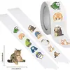 500 hojas/rollo serie de gatos lindos de dibujos animados rollo rollo pasta pegajosa tarjeta goo decoración de cuenta manual cuaderno teléfono móvil pegatina de PVC