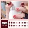 Unhas Postiças Curtas Personalizadas no Atacado, Adesivos de Unha Embalados, Unhas Usáveis, Arte de Unha Ilustrada, Unhas Postiças