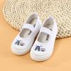Zapatos de Lona para Niños Zapatos Blancos de Jardín de Niños Zapatos de Interior Zapatos de Baile para Niños y Niñas Zapatos de Gimnasia para Bebés Tenis de Estudiante
