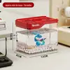 Aquário de Mesa de Plástico Transparente, Resistente a Quedas e Inquebrável, Tanque Criativo com Paisagem para Tartarugas, Aquário, Tanque Ecológico para Escritório