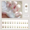 Uñas Postizas para Venta al por Mayor Estilo Impreso Juegos de Uñas Postizas Estilo Coreano Suave Dulce Fresco Múltiples Estilos Arte de Uñas Puntas de Uñas Postizas