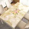 Tapete de Mesa de Vidrio Blando de PVC Impermeable a Prueba de Aceite Resistente al Calor Mantel Sin Lavar Moderno Rectangular Protector de Superficie para Mesa de Café