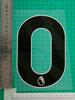 Tong-24 Premier League negro-B jersey de carga No. Pegatinas de transferencia térmica para brazaletes con letras, números y uniformes de pelota y camisetas.