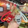 Chaveiro Lagosta com Strass Brilhante, Pingente de Bolsa Popular Estilo Internet, Ornamento de Chave de Carro Trançado Feito à Mão de Alto Valor
