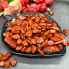 Grava de cristal de jaspe rojo natural para macetas, decoración para el hogar, la oficina y el acuario.