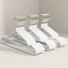 Cabide Doméstico Espessado Cabide de Resina Fosca Cabide de Adulto Plástico Revestido Antiderrapante Sem Marcas Cabide de Roupas Secagem Cabide Infantil