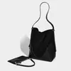 Bolso Cubo de Diseño de Nicho con Tacto a Gamuza Relajado Nuevo Otoño e Invierno 2025 Bolso de Hombro Bolso Cruzado de Alta Gama para Commuter