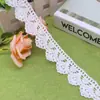 Renda Guipir Branca Bordada em Algodão Disponível, Renda Guipir Decorativa para Blusas e Bainhas Femininas