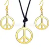 Colar Hippie Colorido Símbolo da Paz Europeu e Americano Quente Acessórios de Roupa para Festa Hip Hop Colar