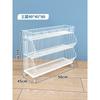 Librero de piso simple para el hogar estudiante multicapa móvil librero pequeño con ruedas estante de pared para guardar libros