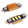 Luz de leitura LED para interior de carro e luz de porta-malas tipo espiral de ponta dupla em estoque 31/36/39/41MM 3030 6smd
