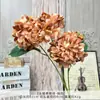 Hortênsia Artificial de 3 Cabeças tipo Doce, Flores Artificiais para Buquês de Casamento, Arte Floral Feita à Mão para Decoração de Salão de Casamento, Parede de Flores e Arranjos de Chão DIY
